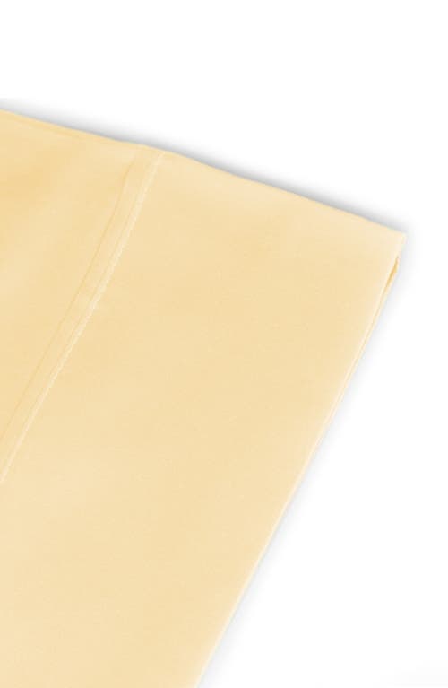Melange Home Pleat Detail 400 Thread Count Sheet Set With Bonus Pillowcases In Yellow