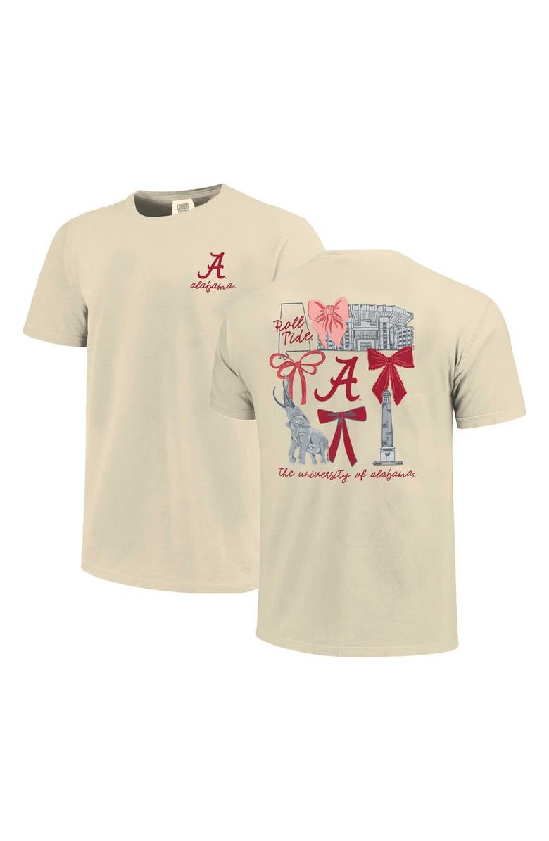 Comfort Colors Women's Comfort Colors Natural Alabama Crimson Tide Coquette T-Shirt, Main, color, Natural