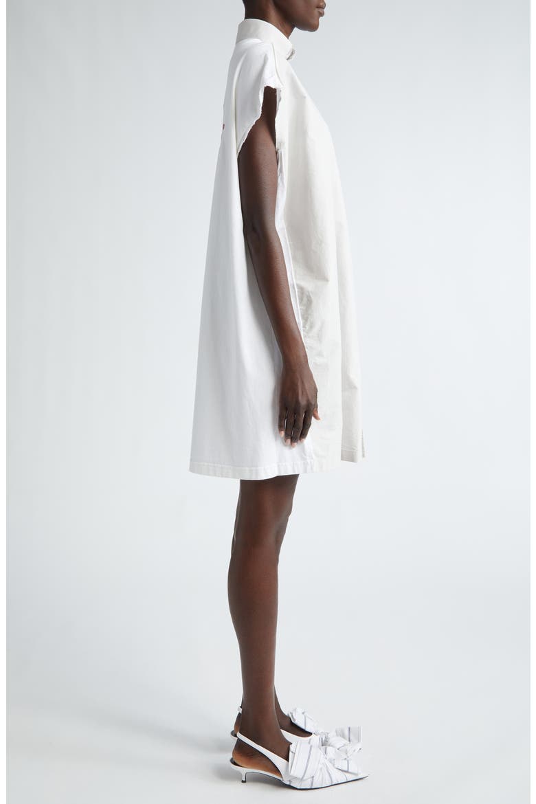 Logo Hybrid Sleeveless Shirtdress, Alternate, color, DIRTY WHITE