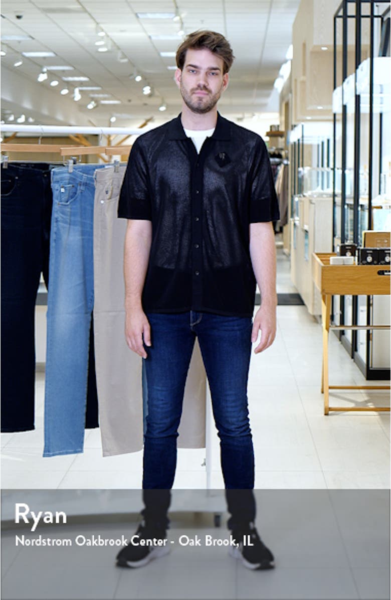 Payton Cotton Mesh Short Sleeve Button-Up Shirt, sales video thumbnail