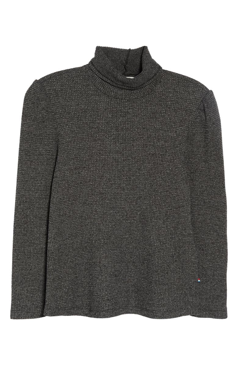 Sol Angeles Puff Sleeve Thermal Knit Turtleneck Sweater, Alternate, color, 