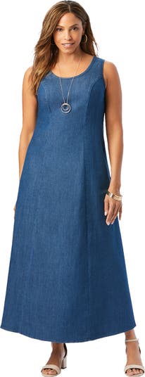 long sleeve maxi shirt dresses for women Blue oversized maxi shirt dress for women