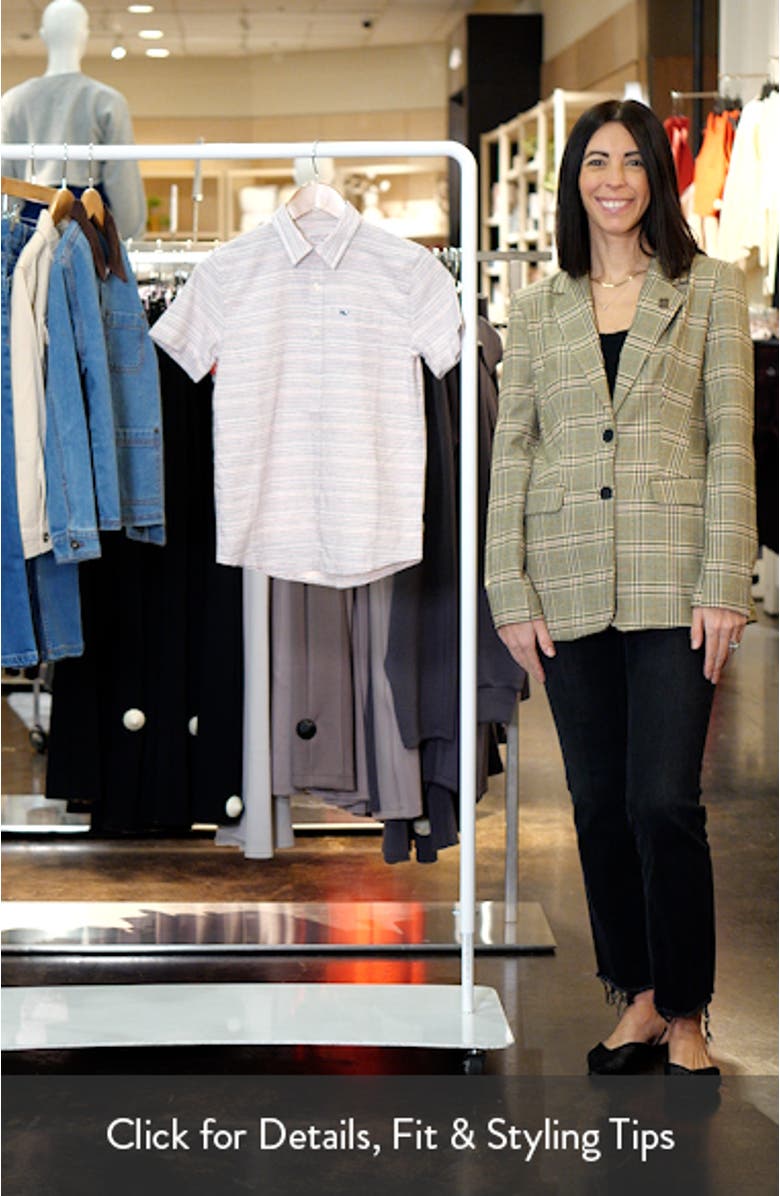 Kids' Stripe Linen & Cotton Button-Up Shirt, sales video thumbnail