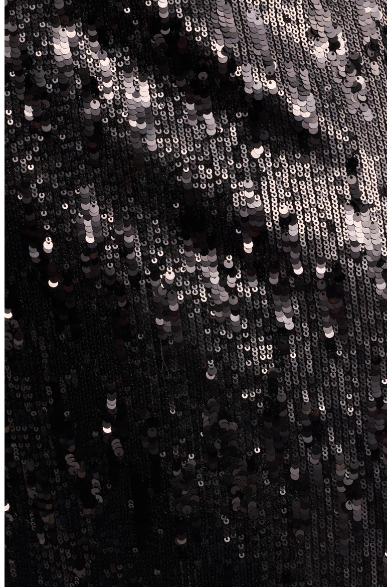 Cher Sequin Midi Skirt, Alternate, color, BLACK