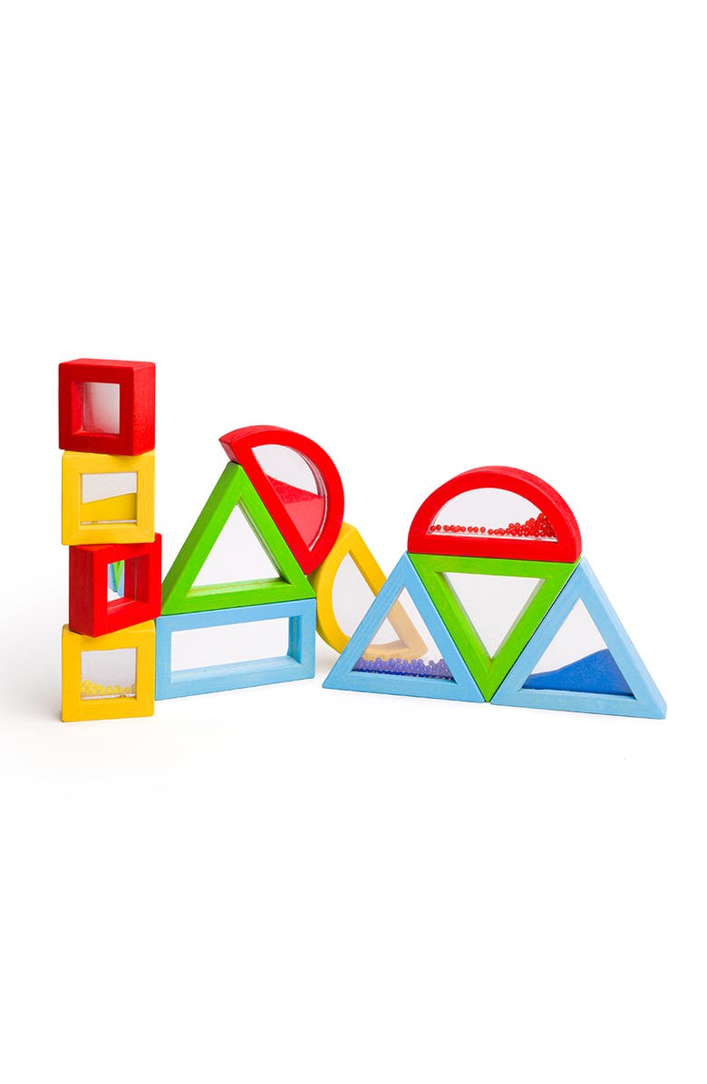 Bigjigs Toys Rainbow Sensory Shapes, Main, color, 