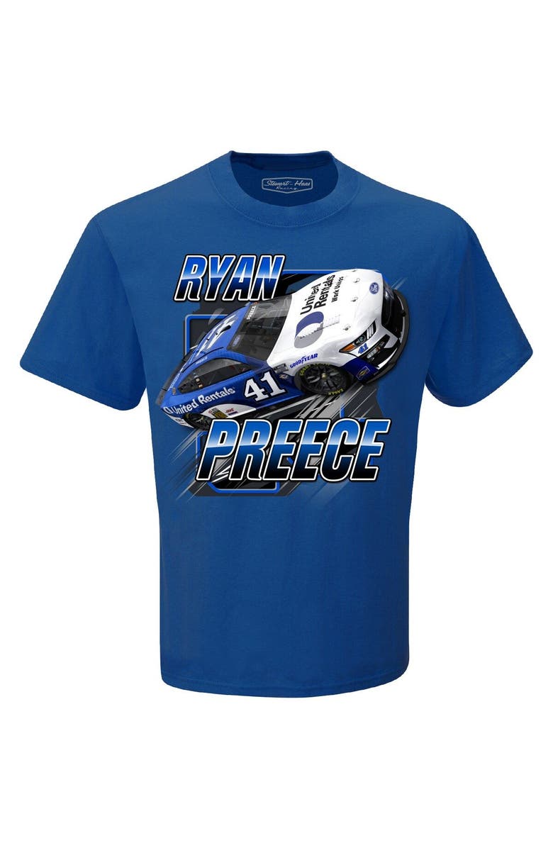 STEWART-HAAS RACING Men's Stewart-Haas Racing Team Collection  Royal Ryan Preece Blister T-Shirt, Alternate, color, 