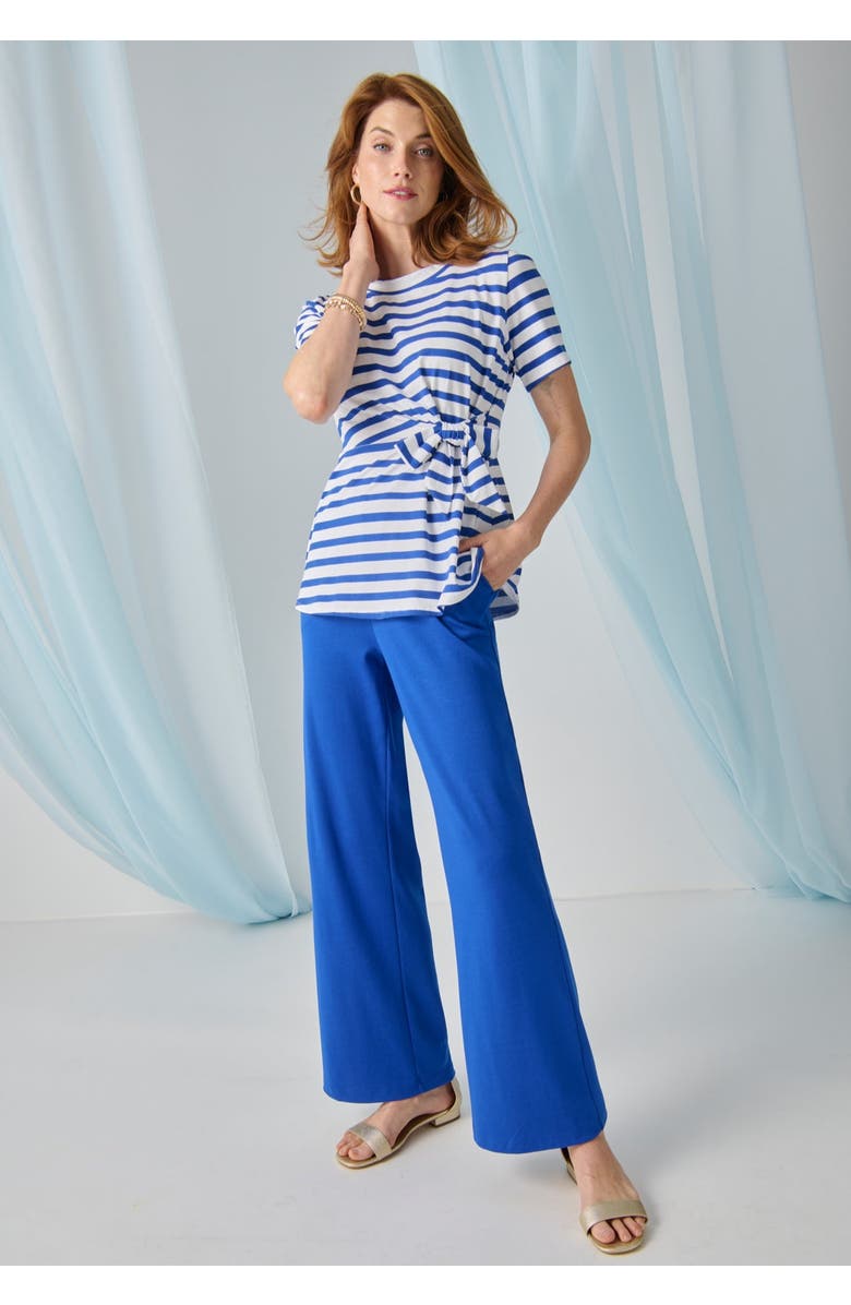 Jessica London Soft Ease Wide Leg Pant, Alternate, color, Black