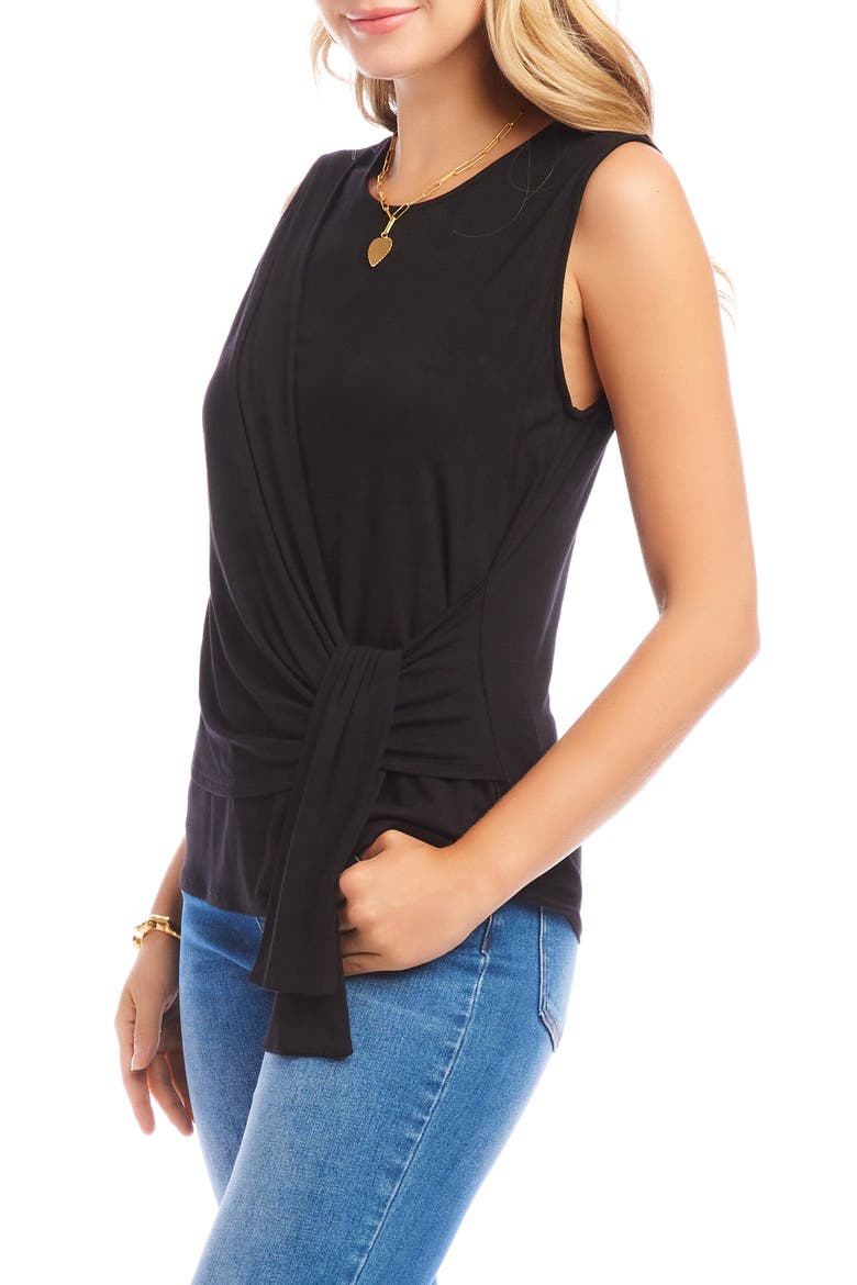 Drape Side Tank, Alternate, color, BLACK
