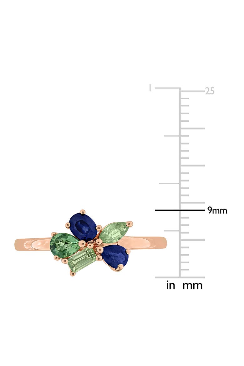 Mixed Cut Green and Blue Sapphire Ring, Alternate, color, MULTICOLOR