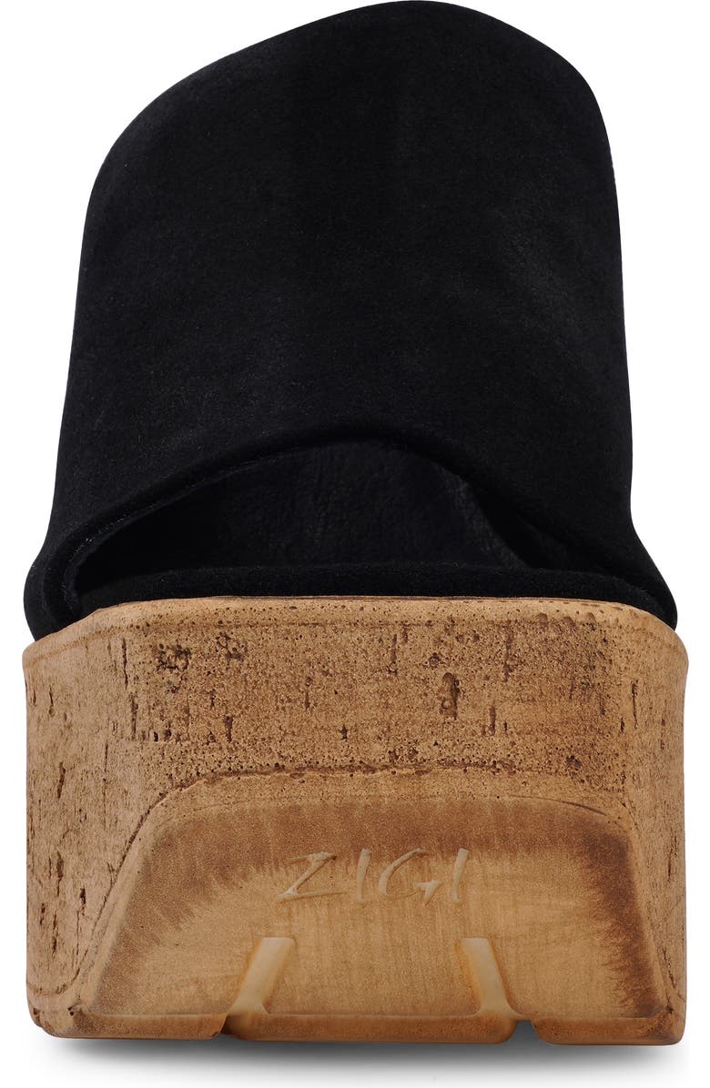 ZIGI Zhamira Platform Wedge Sandal, Alternate, color, Blk Suede