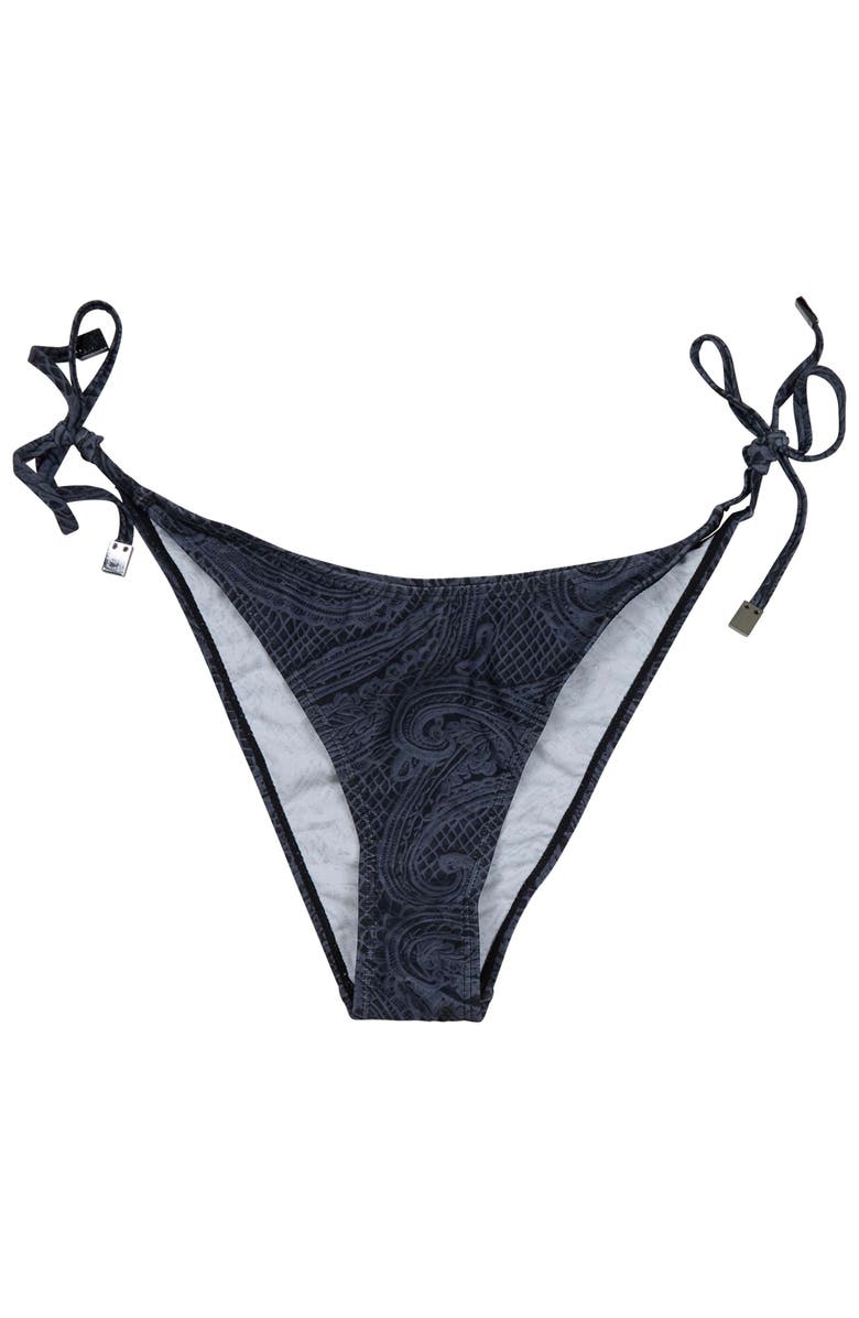 Lords of Harlech Crochet Paisley Womens Bikini Bottom, Alternate, color, Crochet Paisley Caviar