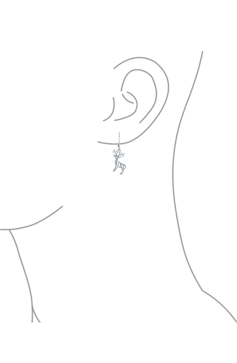 BLING JEWELRY Reindeer Drop Earrings, Alternate, color, 