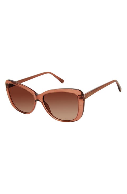 56mm Oval Sunglasses