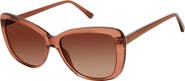 Isaac Mizrahi New York 56mm Oval Sunglasses