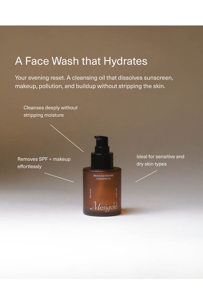 Revive and Restore Cleansing Oil, Alternate, color, Brown