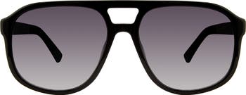 59mm Aviator Gradient Sunglasses