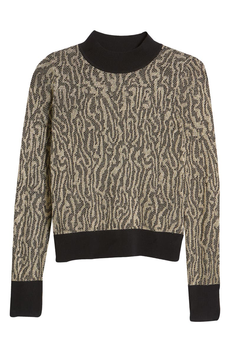Halogen<sup>®</sup> Jacquard Mock Neck Sweater, Alternate, color, 