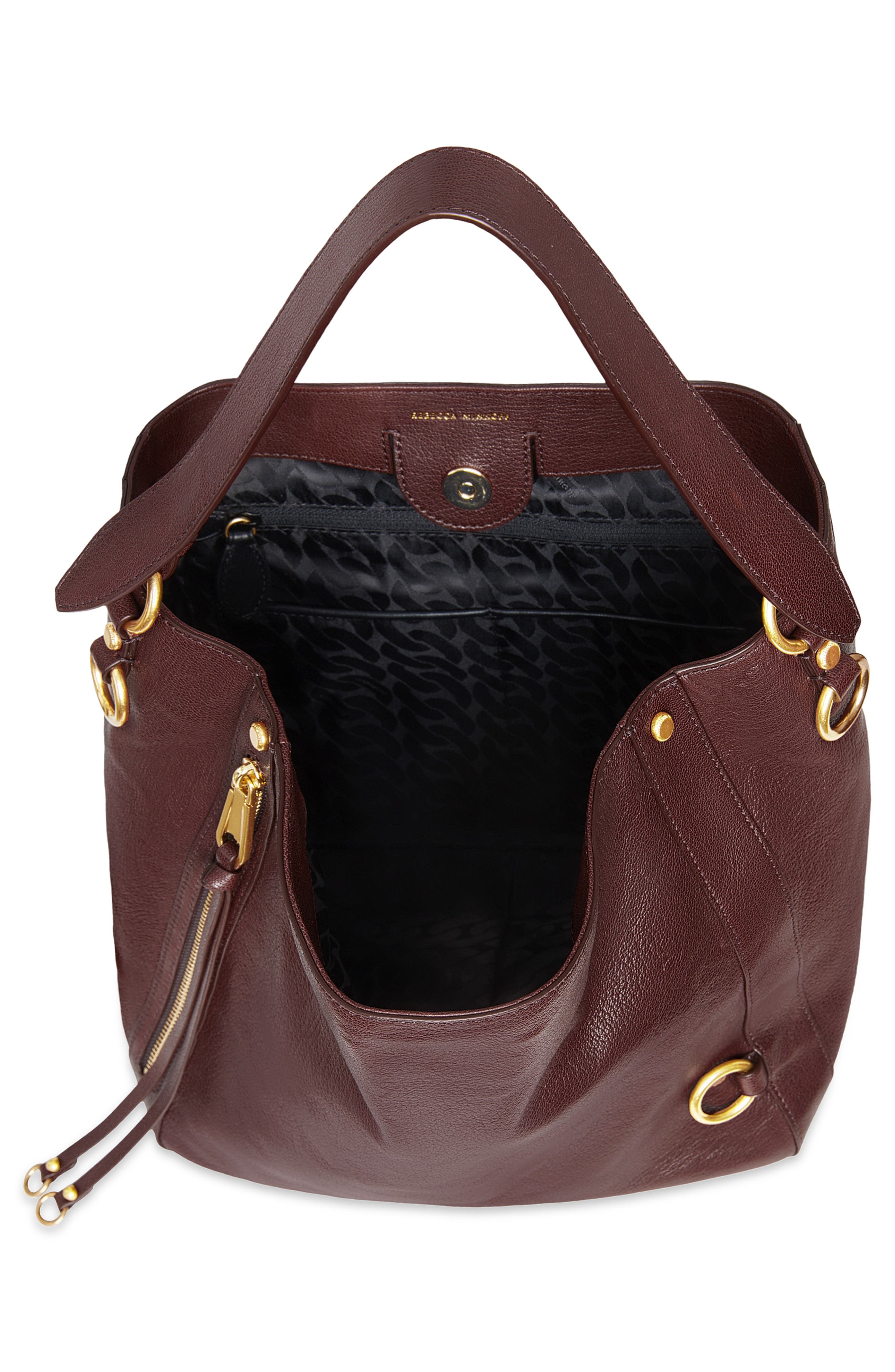 Rebecca Minkoff Mab Leather Hobo Bag, Alternate, color, 