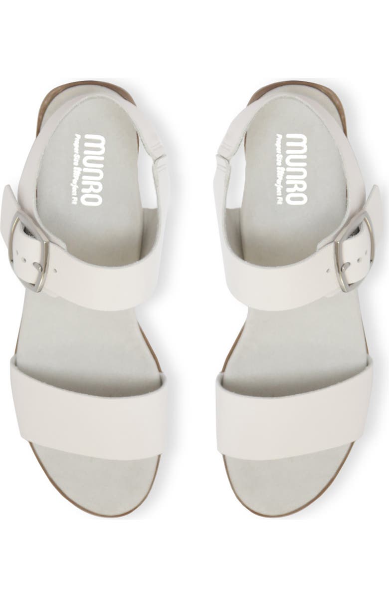 Munro Cleo Sandal - Multiple Widths Available, Alternate, color, White Stingray Leather