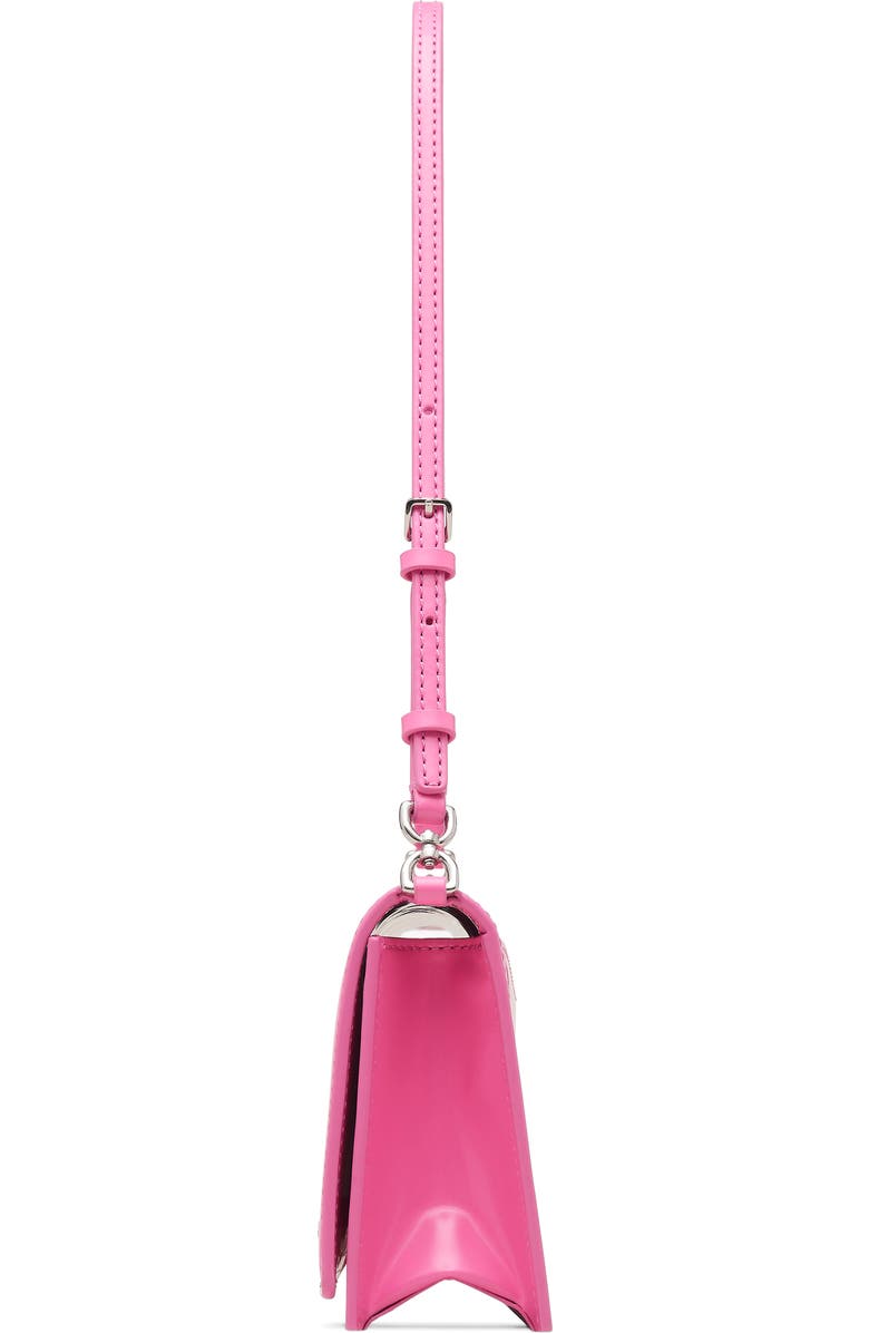 Marc Jacobs The Mirror Leather Shoulder Bag, Alternate, color, Bow Pink