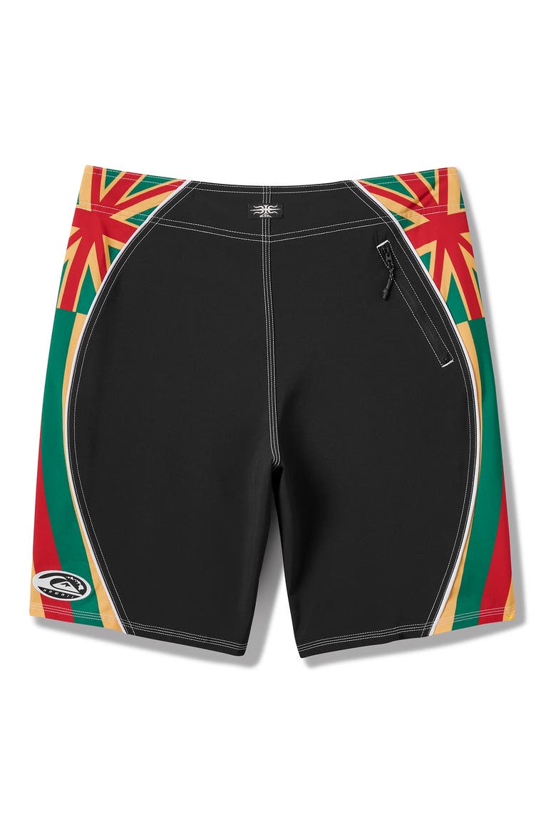 Surfsilk Hi Flight Board Shorts, Alternate, color, BLACK