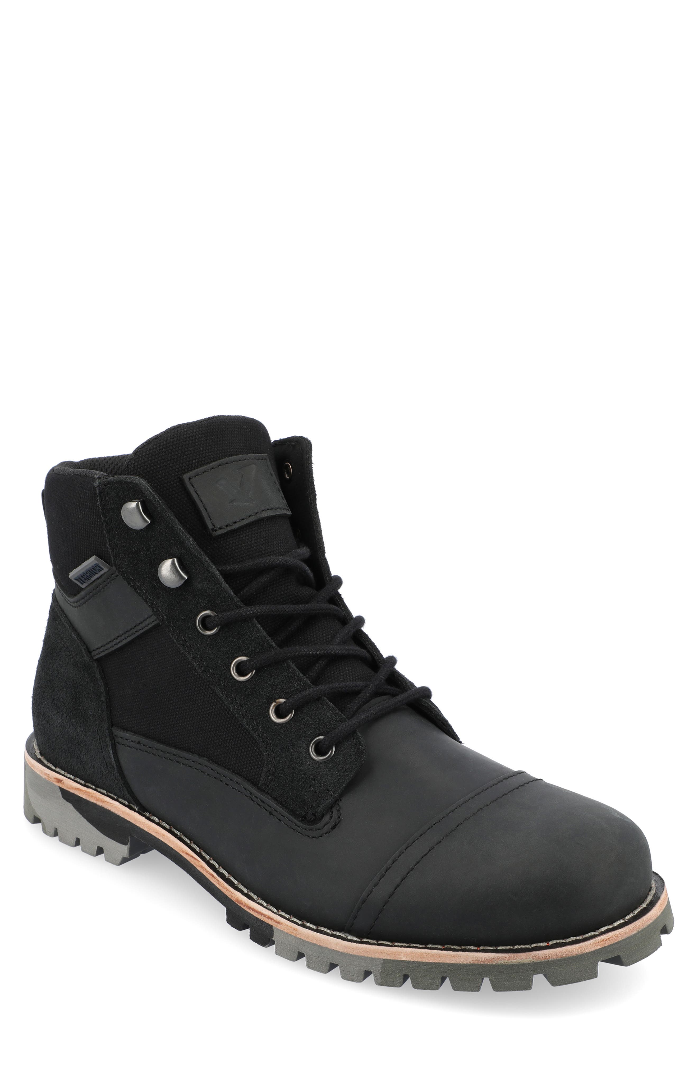 TERRITORY BOOTS Brute Water Resistant Cap Toe Boot, Main, color, 
