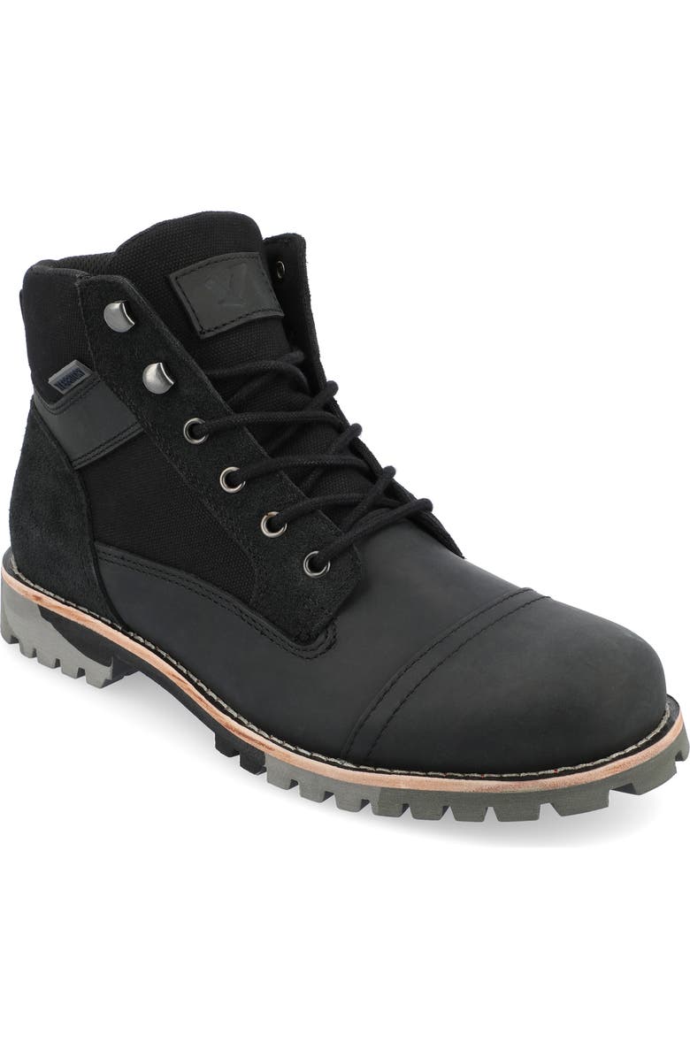 TERRITORY BOOTS Brute Water Resistant Cap Toe Boot, Main, color,
