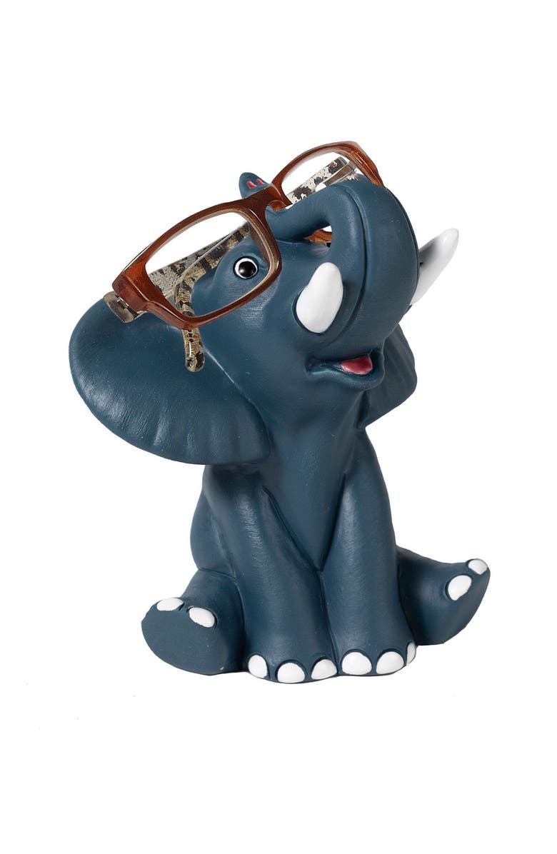 Ten Thousand Villages Happy Elephant Eyeglass Holder, Alternate, color, Blue