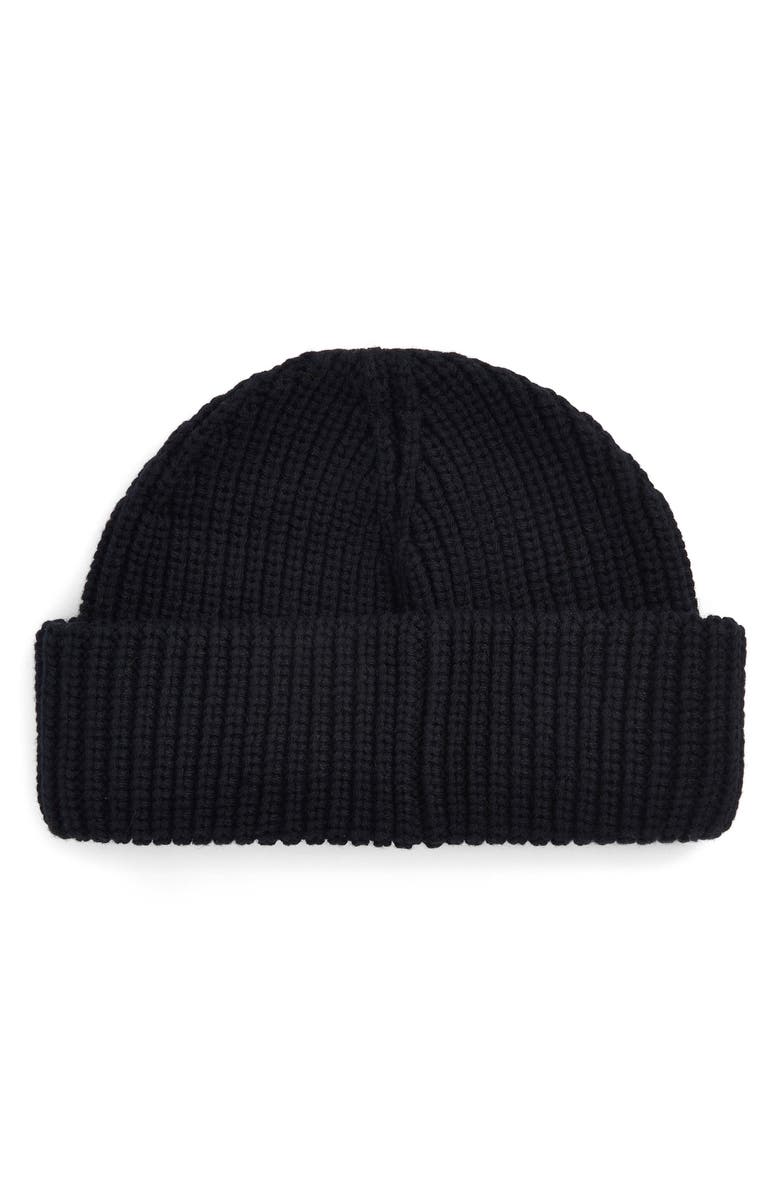 Barbour Mosely Cotton & Wool Blend Beanie, Alternate, color, Black