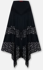 PCFG Daydreamers Asymmetric Lace Detail Skirt