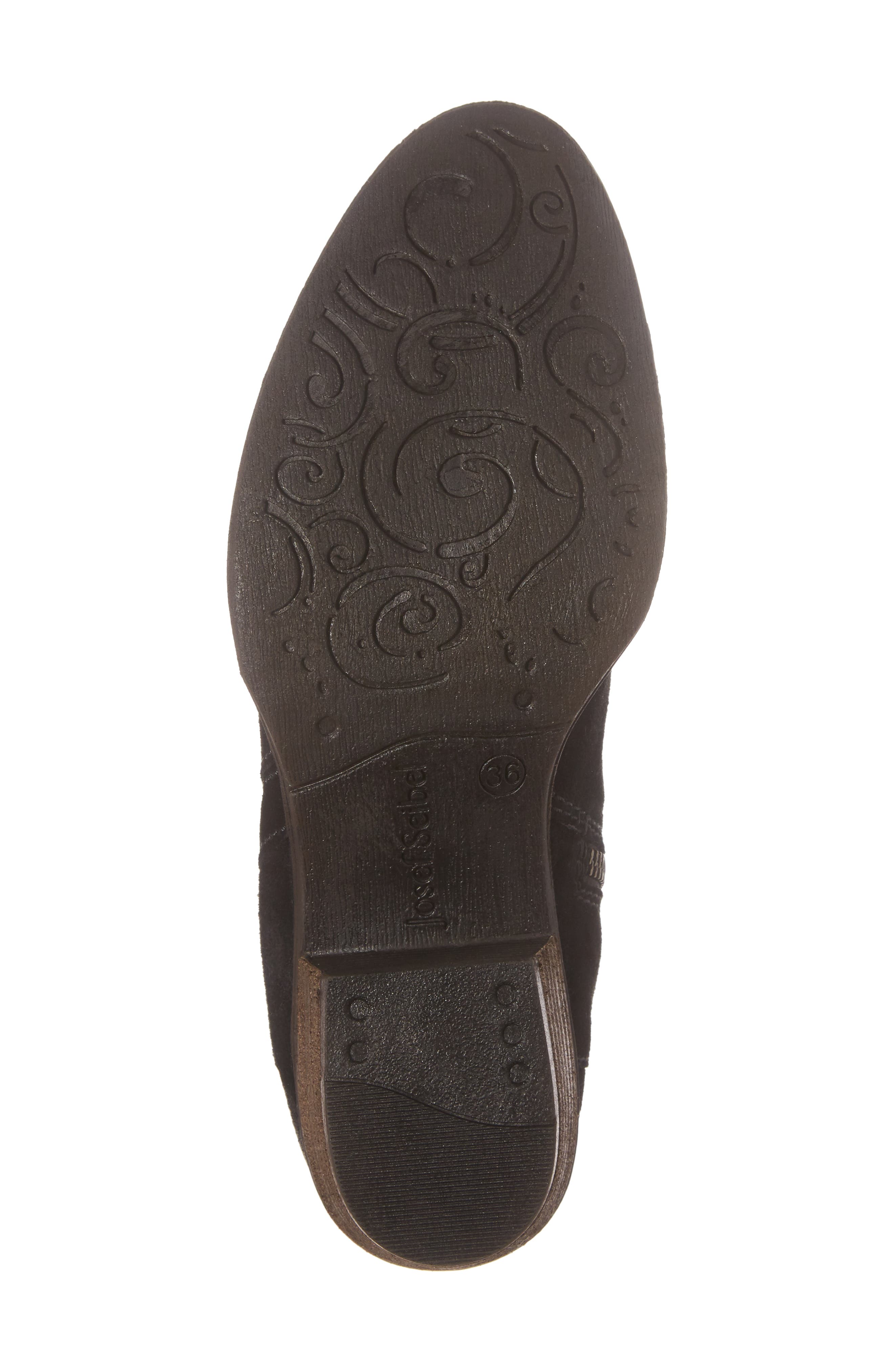 Daphne Bootie, Alternate, color, BLACK LEATHER