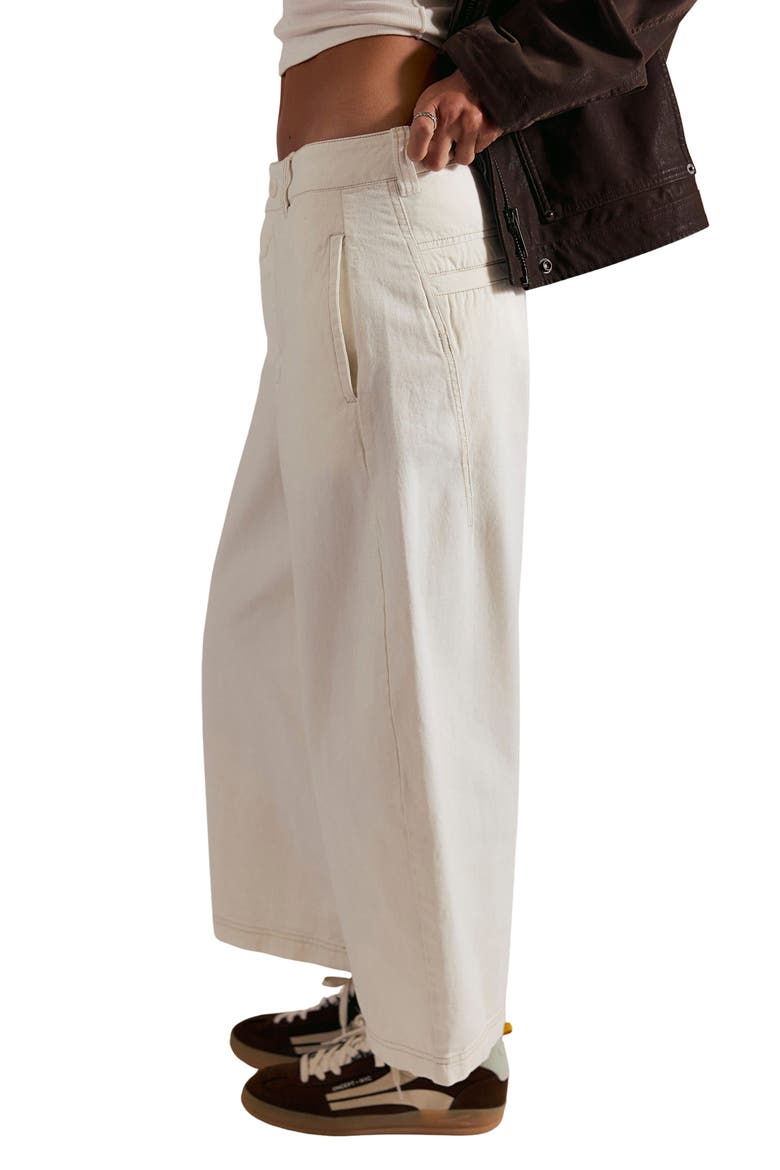 Lay Down Ankle Wide Leg Chinos, Alternate, color, CLEAN IVORY