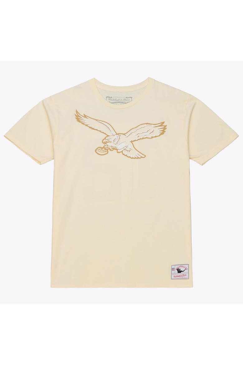 Men's Mitchell & Ness Randall Cunningham Cream Philadelphia Eagles Sandman Name & Number T-Shirt, Alternate, color, Cream