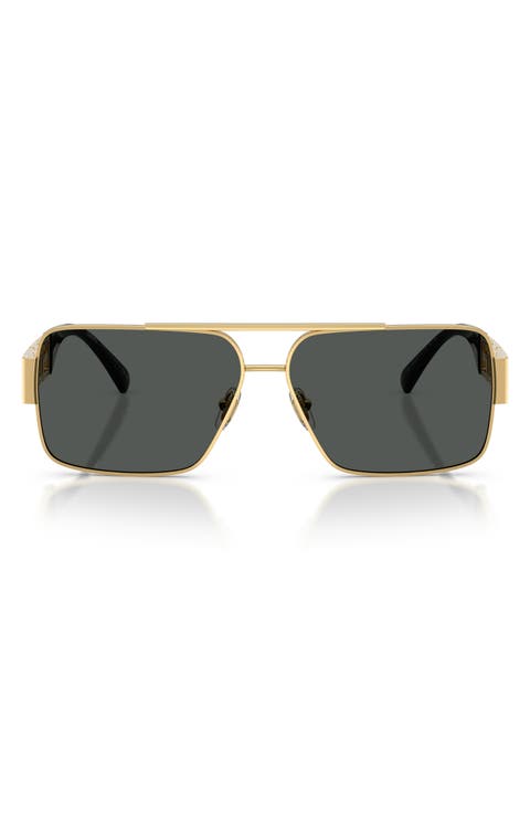 61mm Rectangular Sunglasses