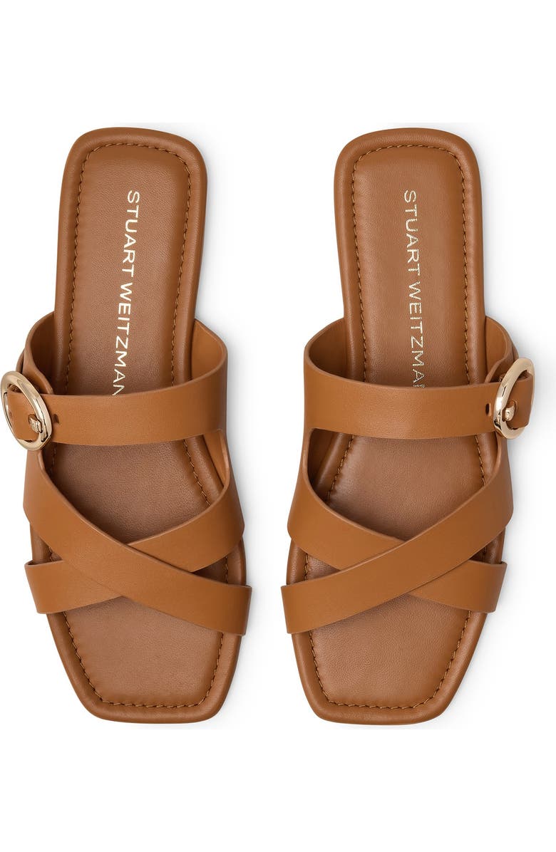 Stuart Weitzman Villa Slide Sandal, Alternate, color, Macchiato