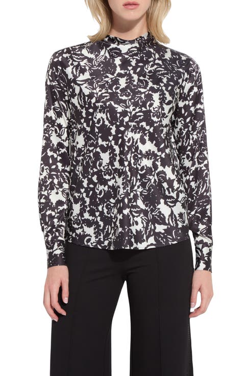 Evan Crystal Embellished Satin Top