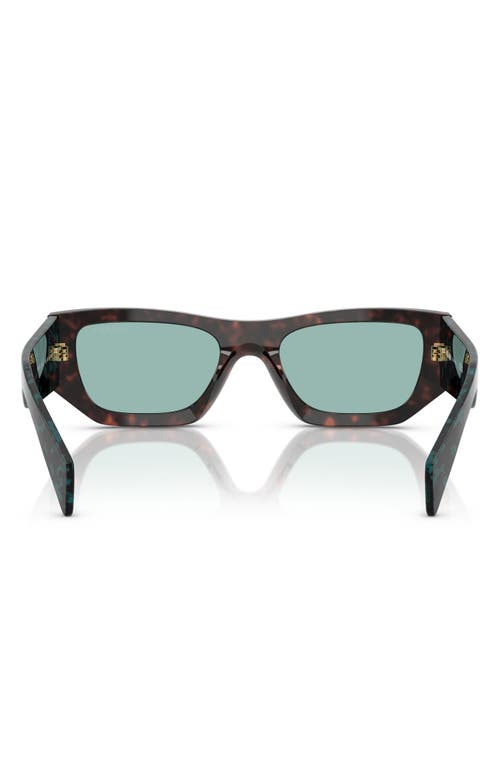 Prada 53mm Pillow Sunglasses In Green