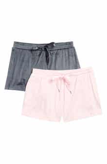 JACLYN 2-Pack Velour Pajama Shorts