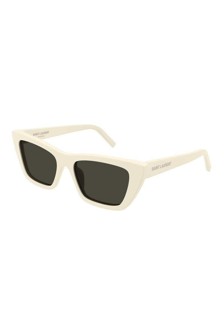 53mm Square Sunglasses, Alternate, color, IVORY