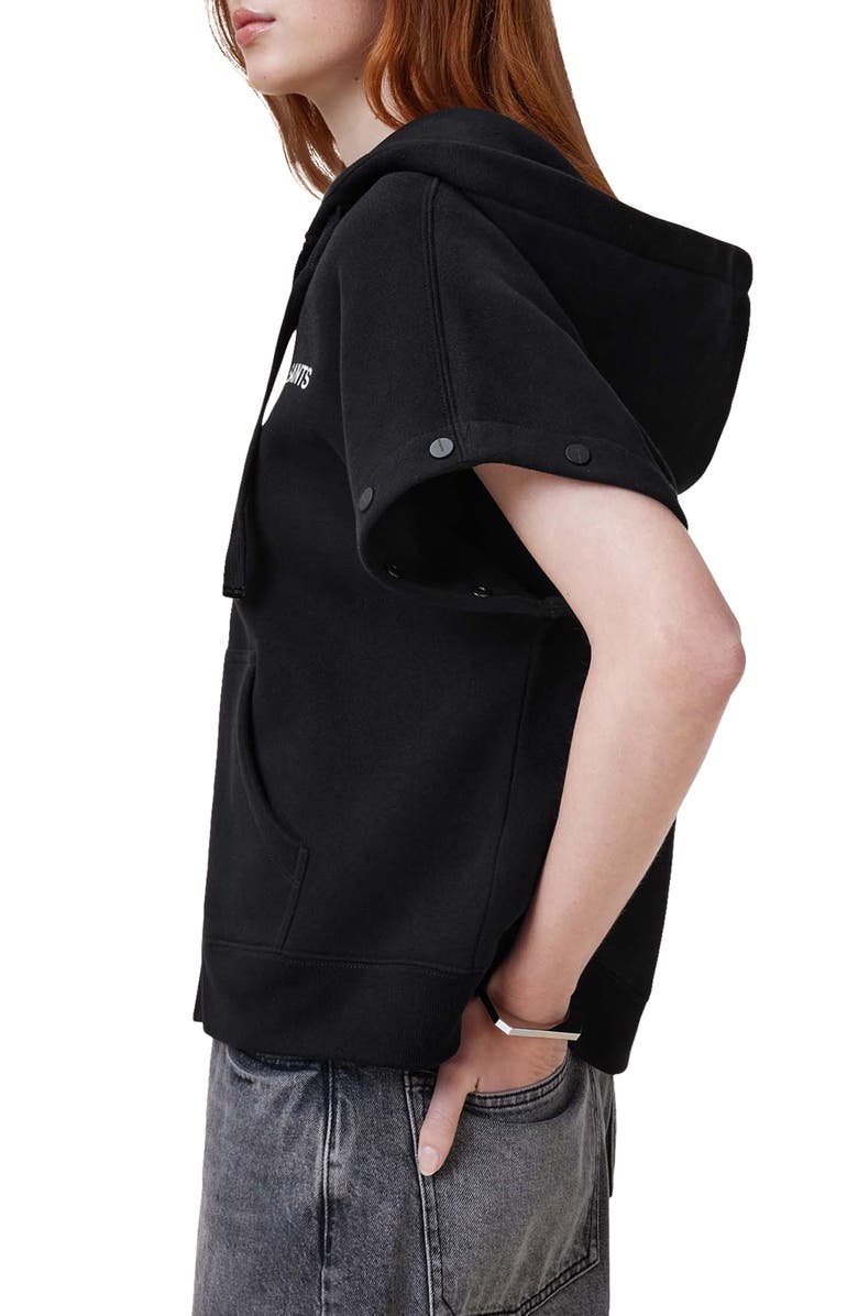 AllSaints Patcher Amphia Cotton Blend Hoodie, Alternate, color, 