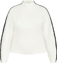 City Chic Miranda Funnel Neck Sweater