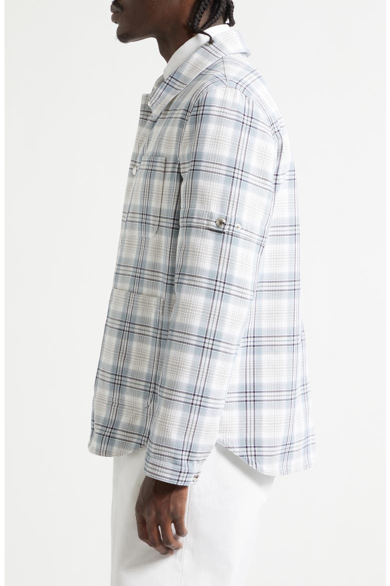 Plaid Armband Cotton Blend Utility Jacket, Alternate, color, SEASONAL MULTI