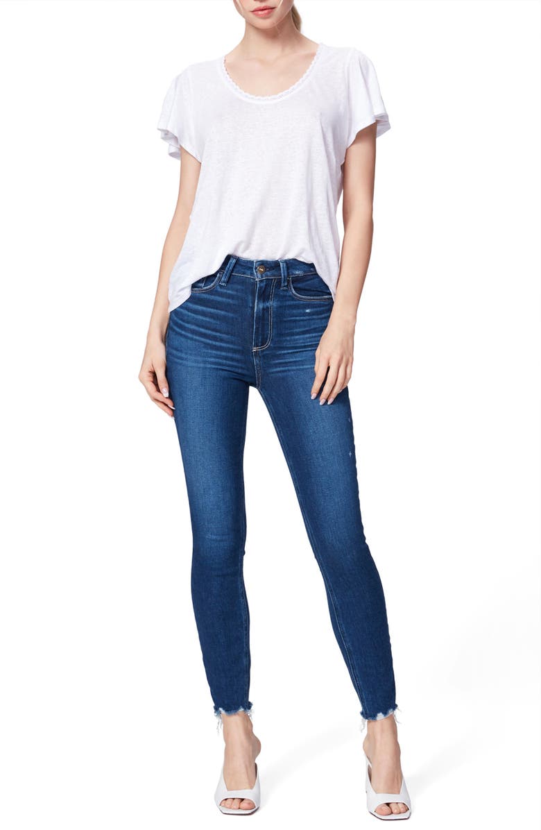 PAIGE Transcend Margot High Waist Ankle Skinny Jeans, Alternate, color, 