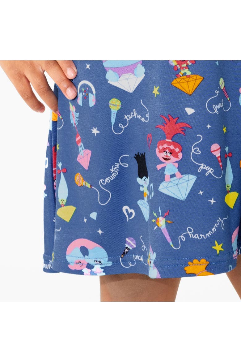 Kids' Trolls Music Short Sleeve Dress, Alternate, color, Trolls Music