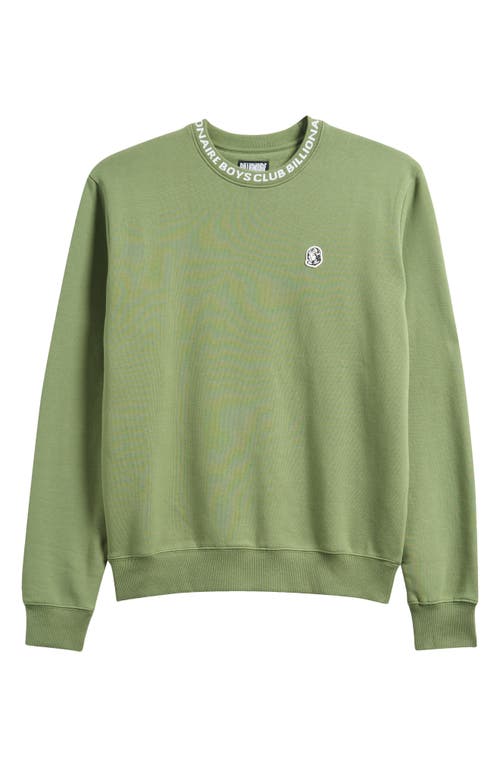 Billionaire Boys Club Bb Cosmo Crewneck Sweatshirt In Green