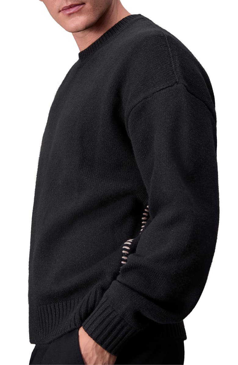 rag & bone Clarkson Whipstitch Wool Sweater, Alternate, color,