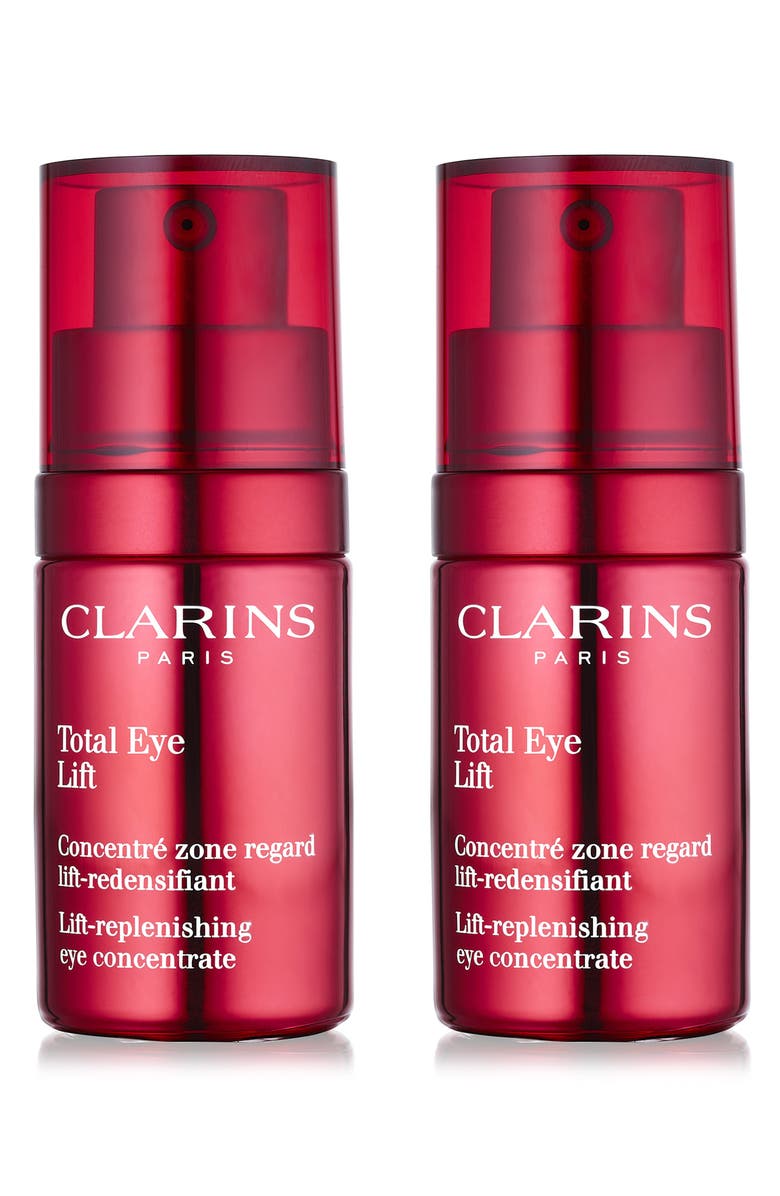 Clarins Total Eye Lift Double Edition Anti-Aging Skincare Set $180 Value, Main, color,