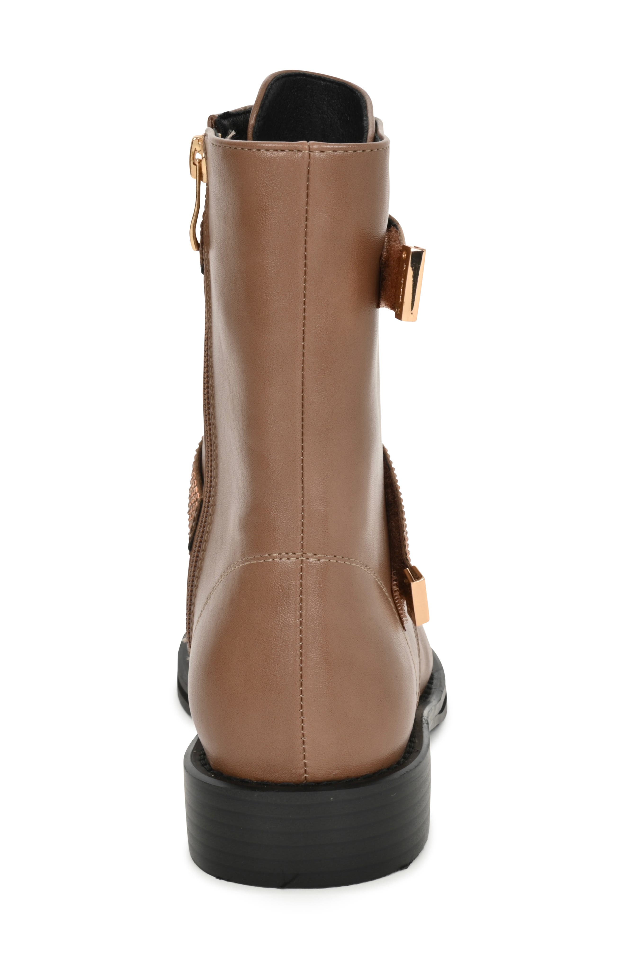 NINETY UNION Buffalo Rhinestone Strap Boot, Alternate, color, Taupe