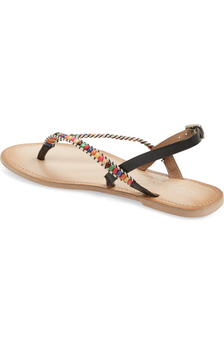 Matisse Coconuts by Matisse Celebration Beaded Sandal, Alternate, color,