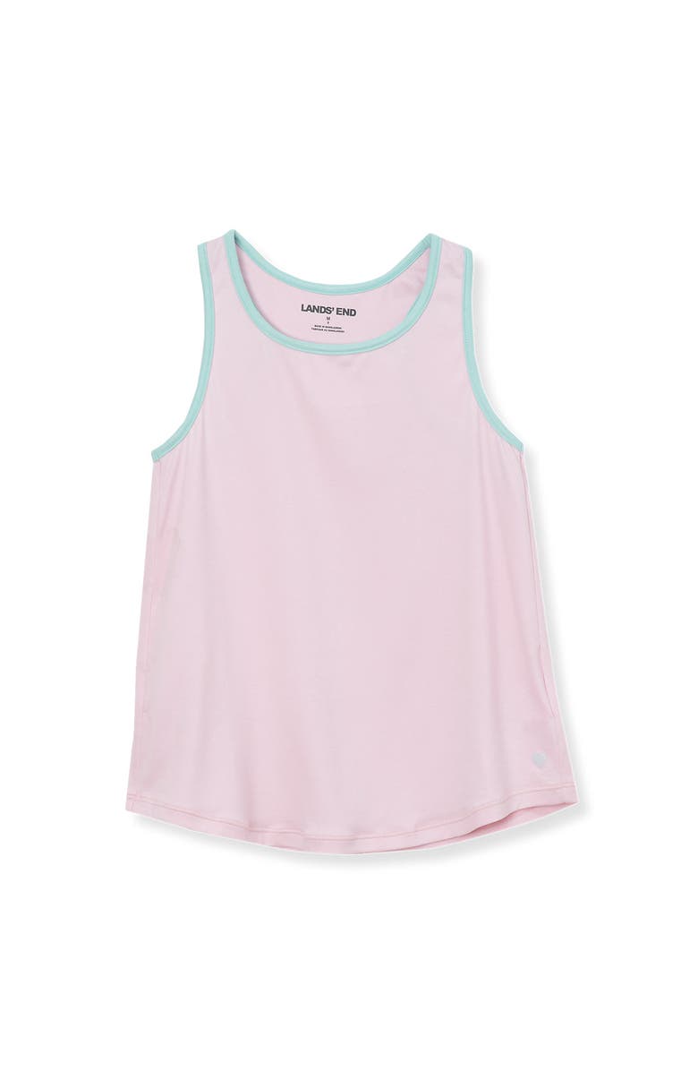 Lands' End Girls Tie Back Active Tank, Main, color, Fairy Tale Pink